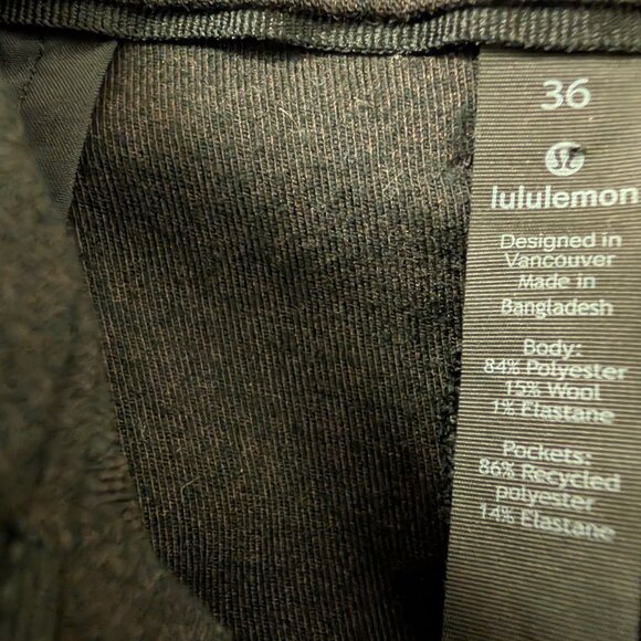 Lululemon Commission Pant Slim *Wool - Picture 14 of 14